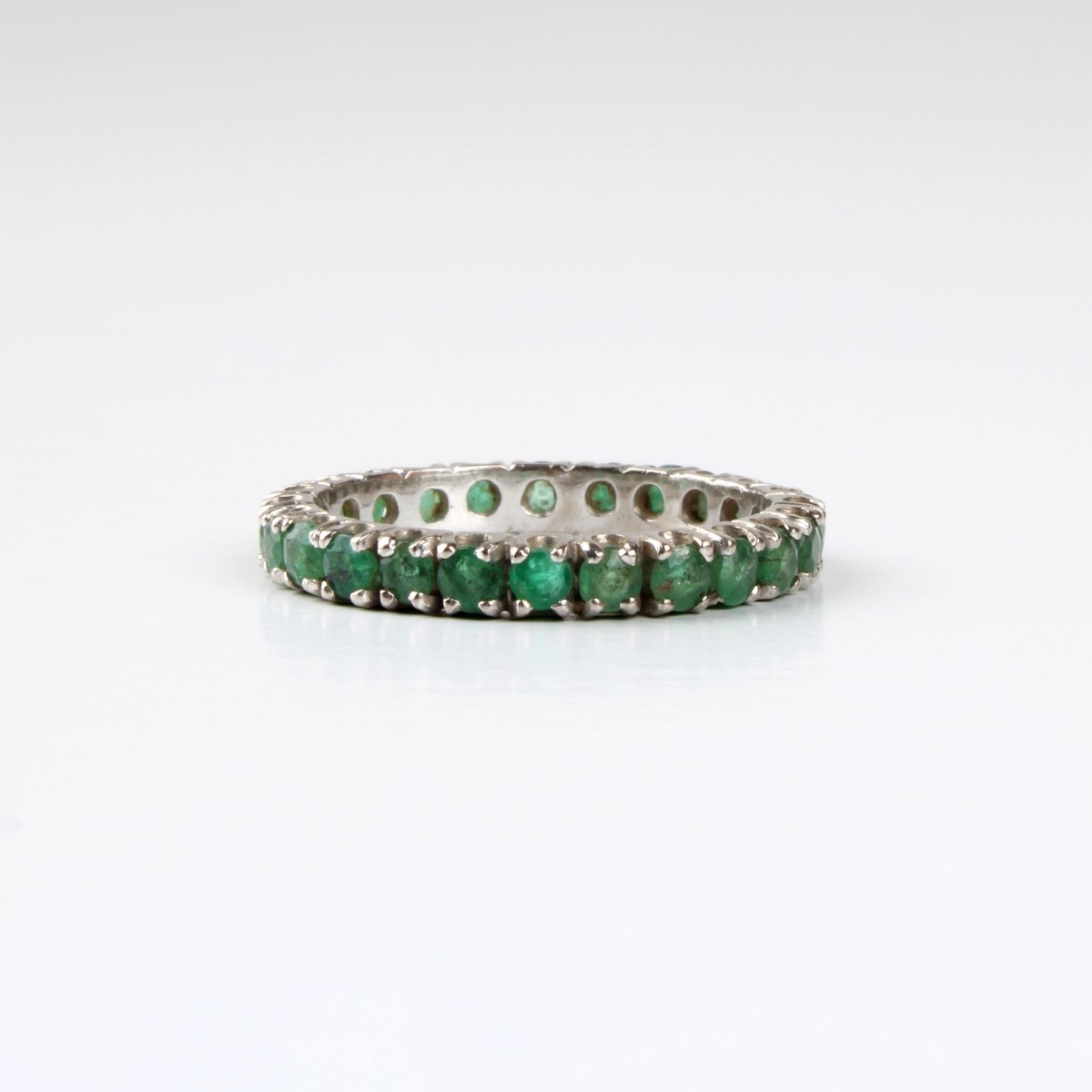 Emerald and 14K Band