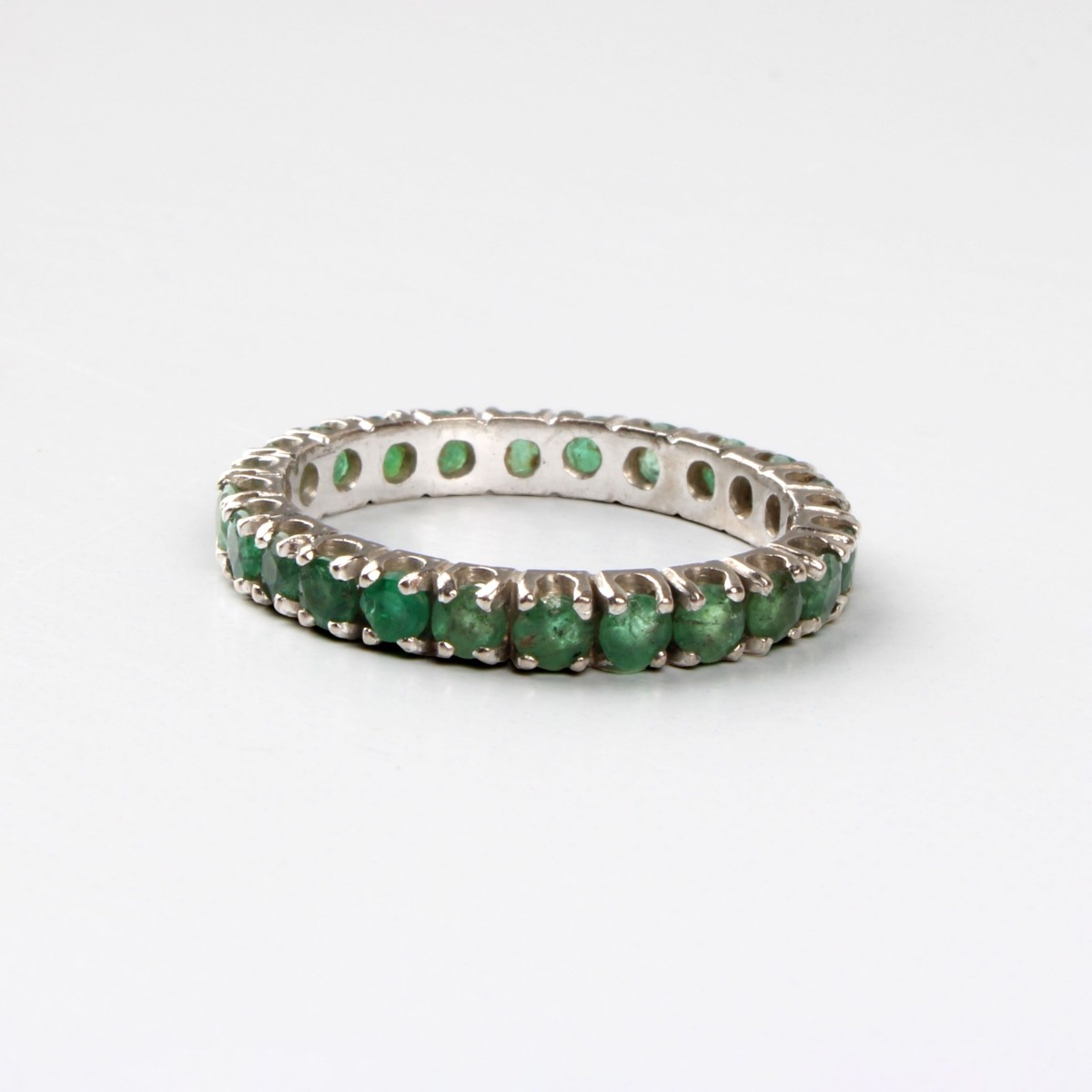 Emerald and 14K Band