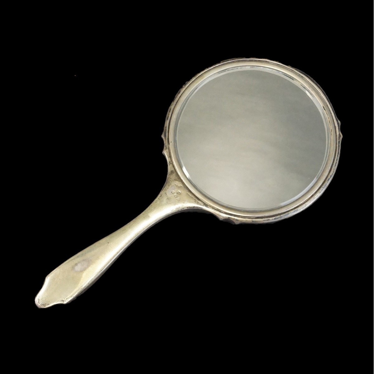 English Sterling Hand Mirror