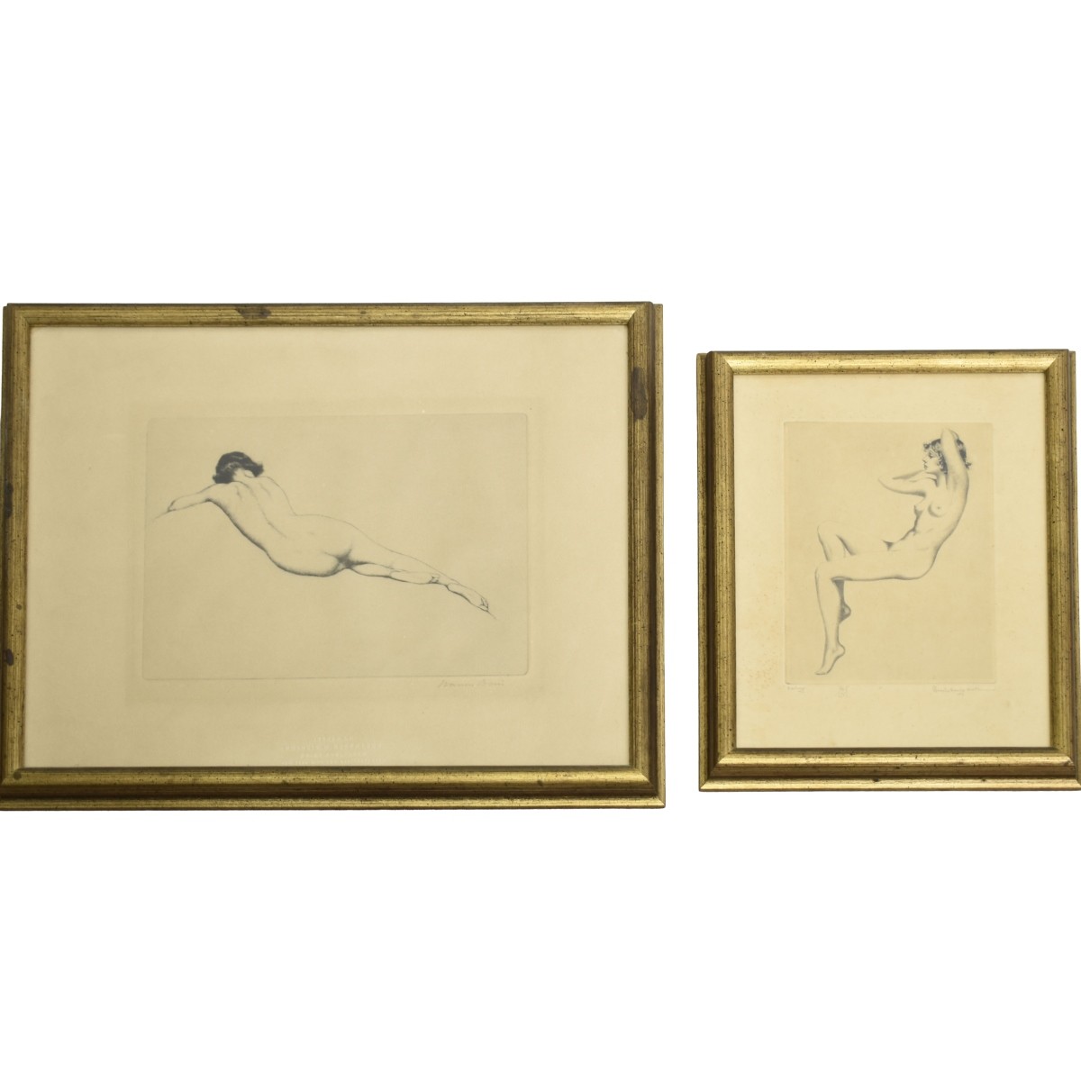 Collection of Semi-nude Etchings