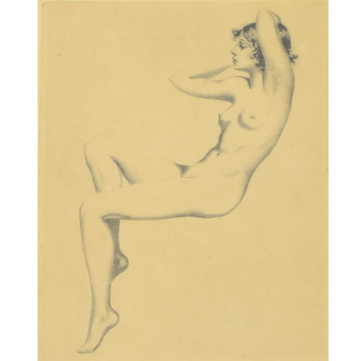 Collection of Semi-nude Etchings