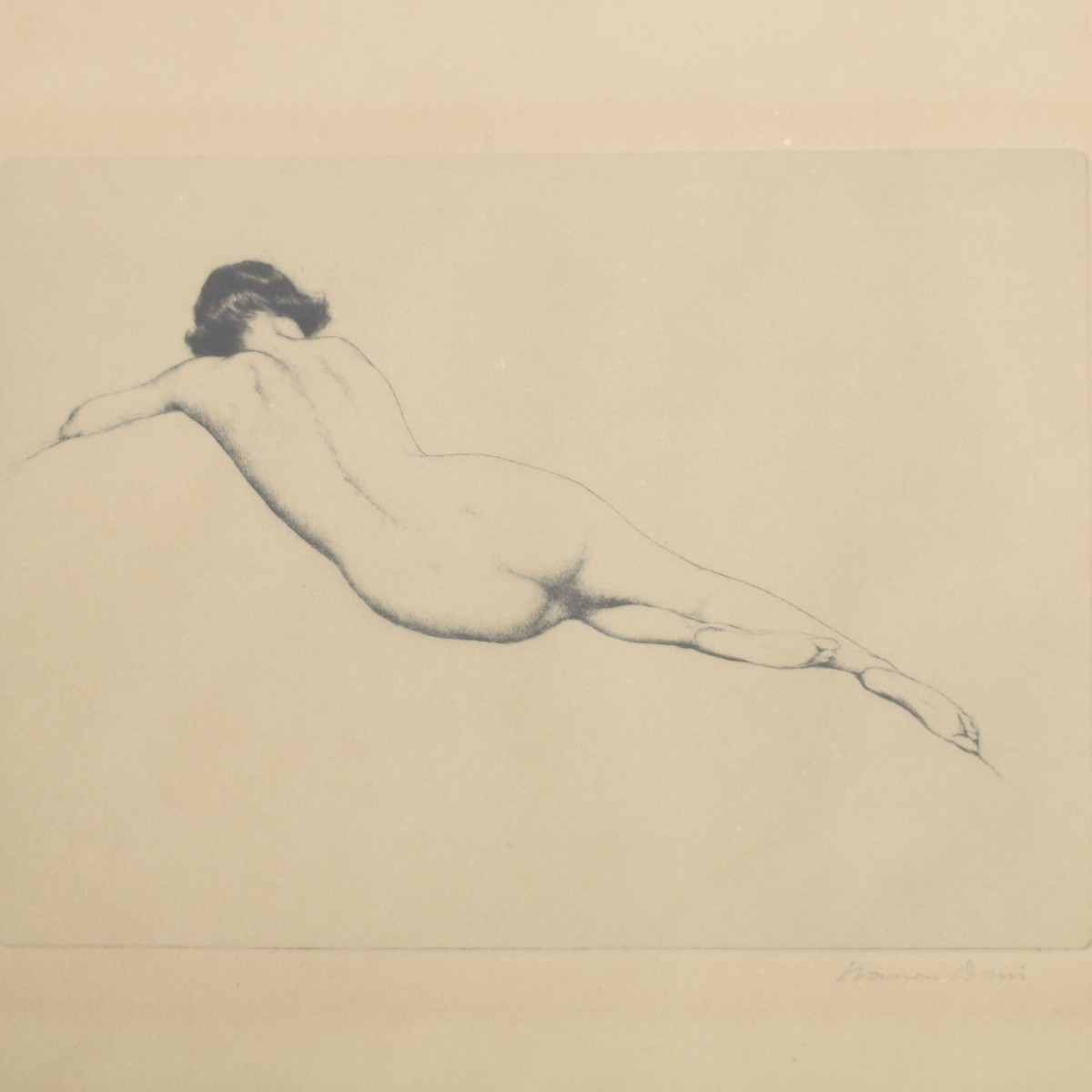 Collection of Semi-nude Etchings