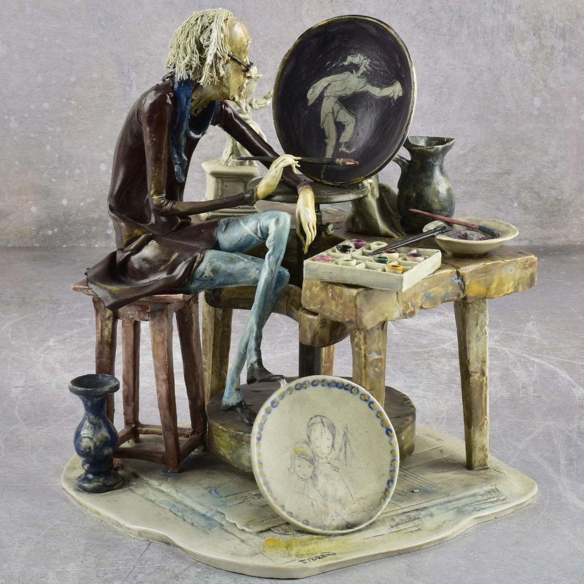 Lo Scricciolo Italy Ceramic Sculpture