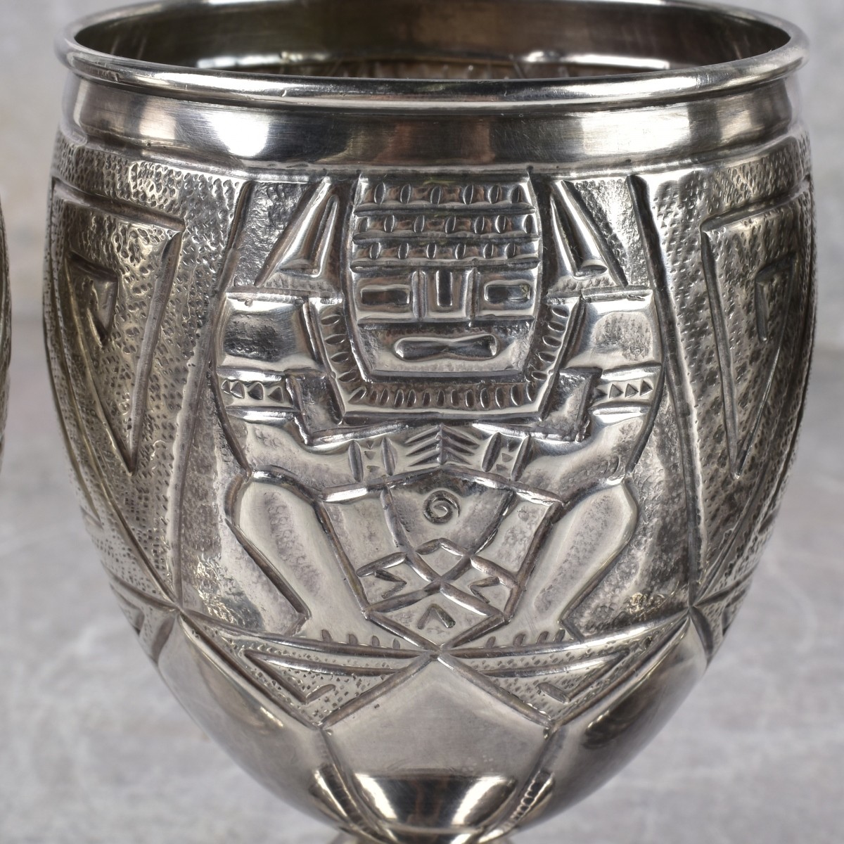 Vintage Ortega 900 Silver Goblets
