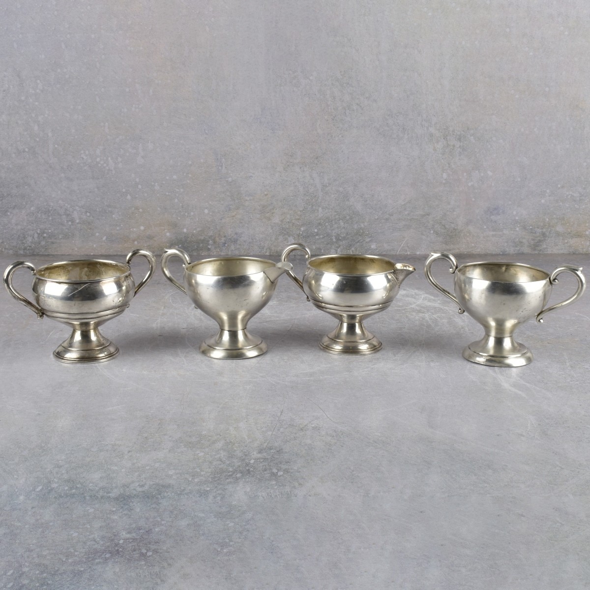 Vintage Sterling Silver Sugars & Creamers