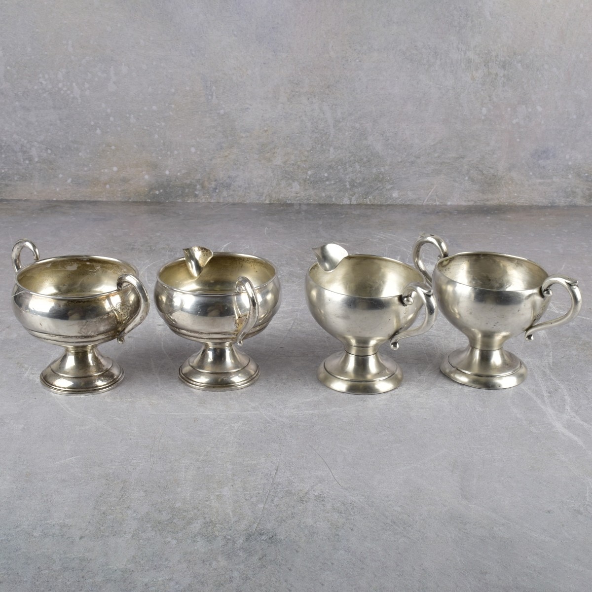 Vintage Sterling Silver Sugars & Creamers