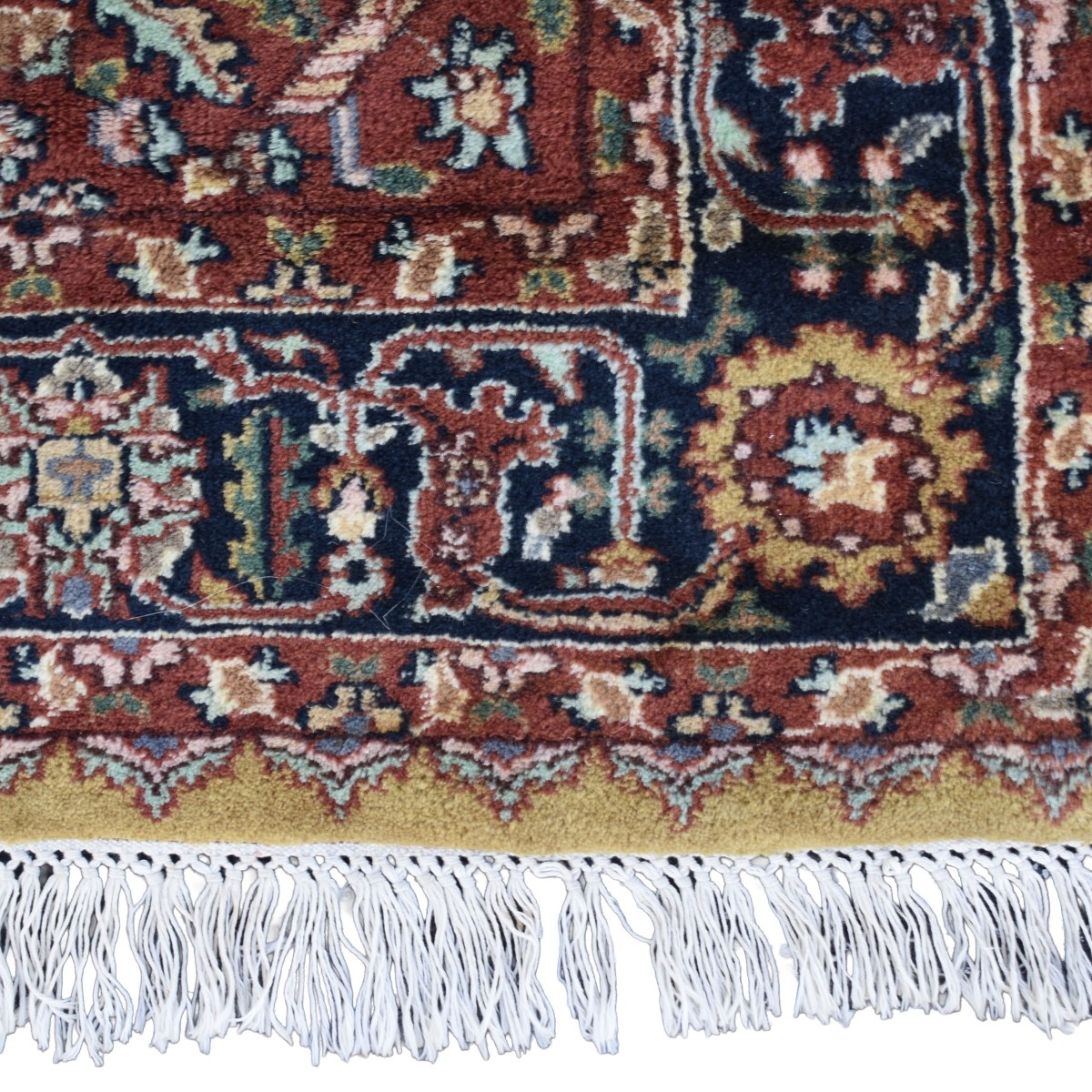 Semi-antique Persian Tabriz Silk Rug