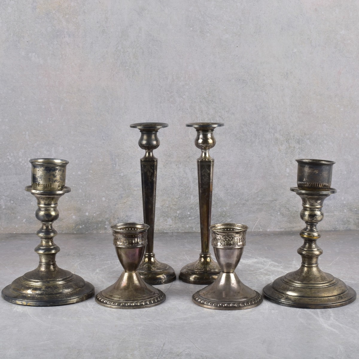 Sterling Silver Weighted Candlesticks