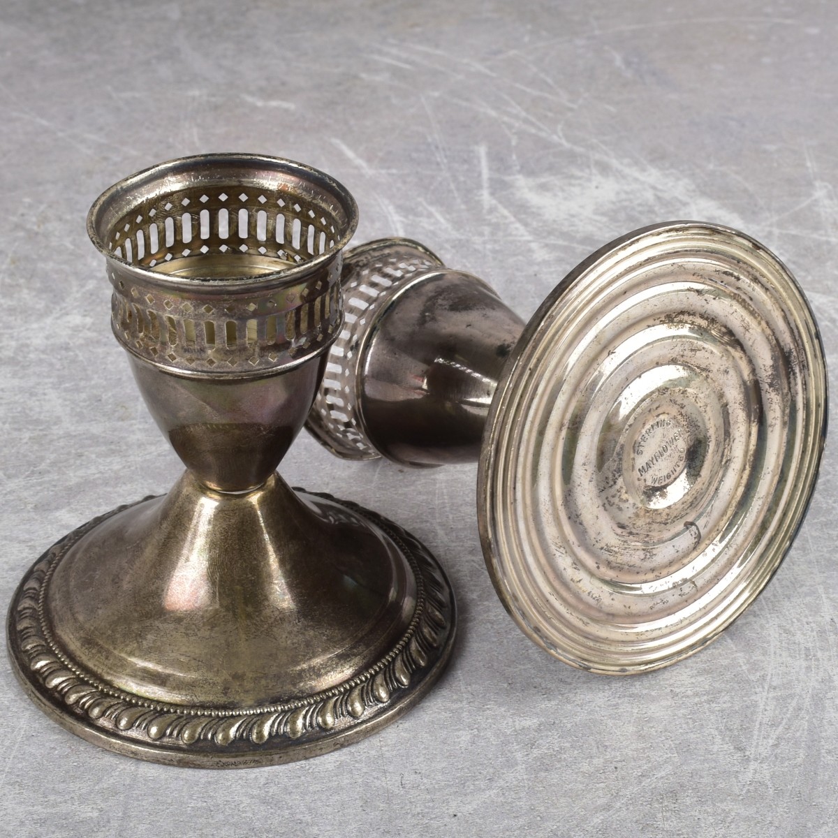 Sterling Silver Weighted Candlesticks