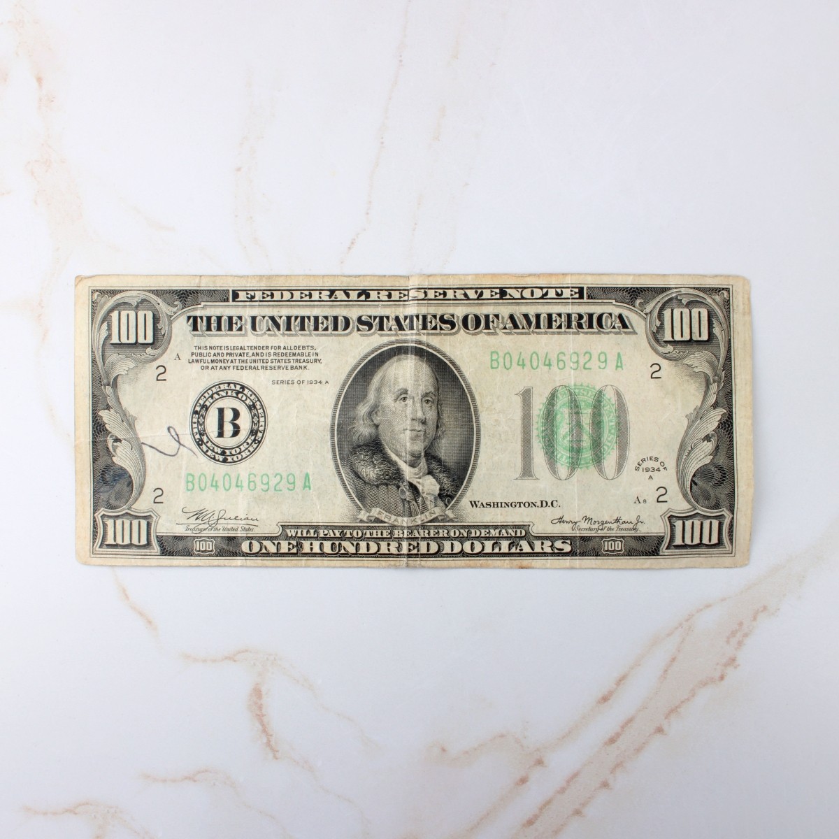 US 1934A $100 Federal Reserve Note