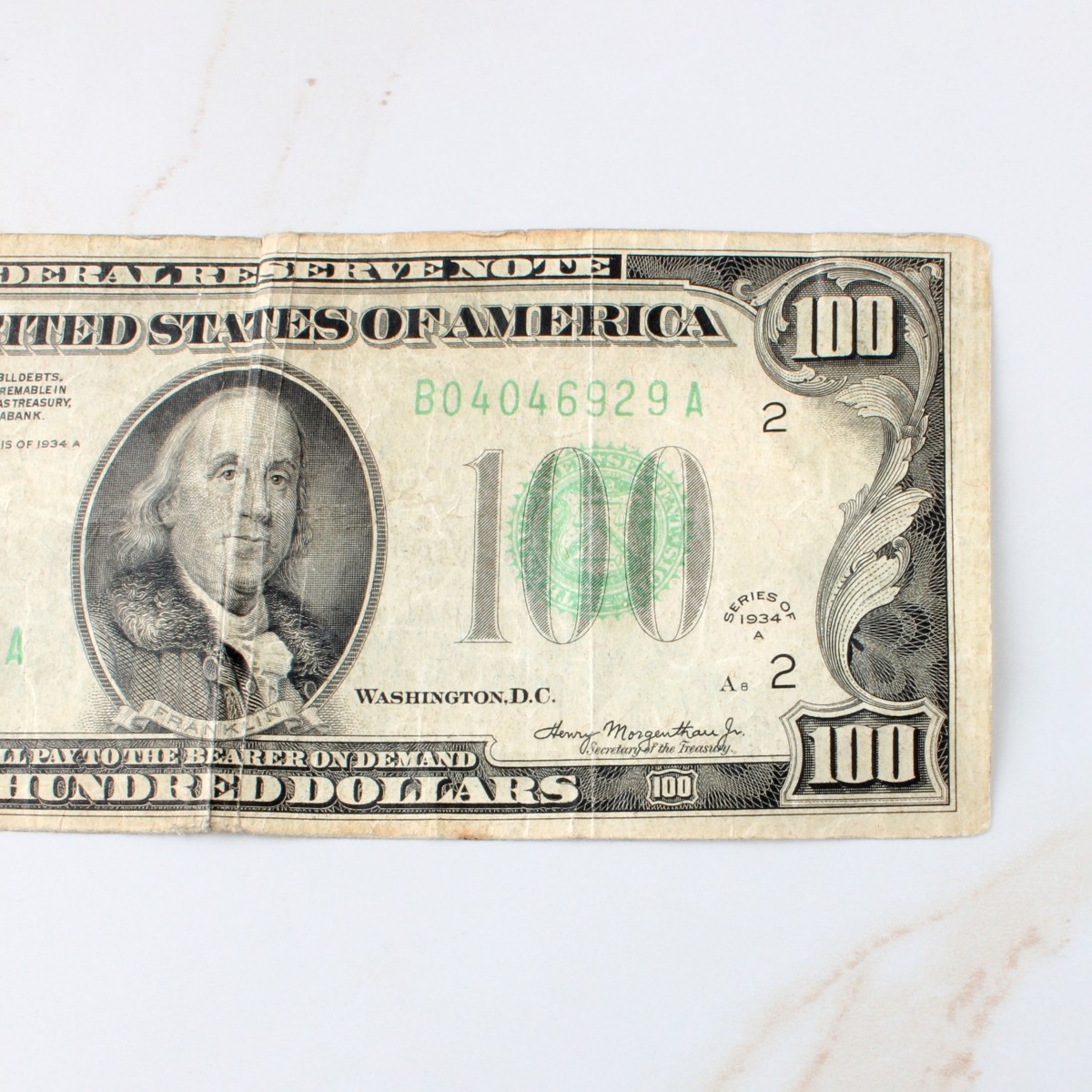 US 1934A $100 Federal Reserve Note
