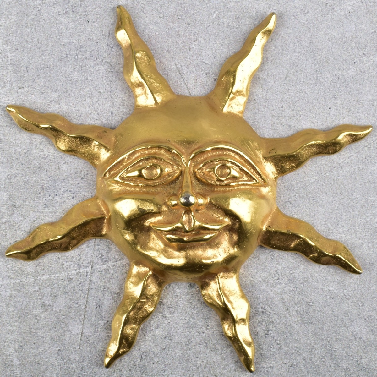 Gilt Bronze Sun Face