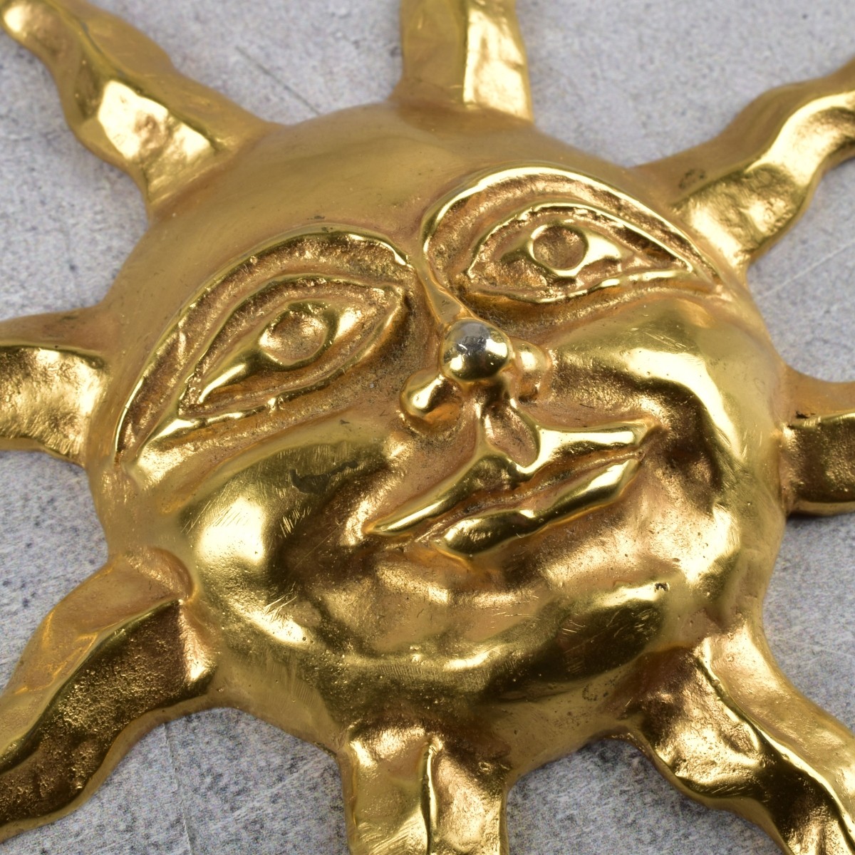 Gilt Bronze Sun Face