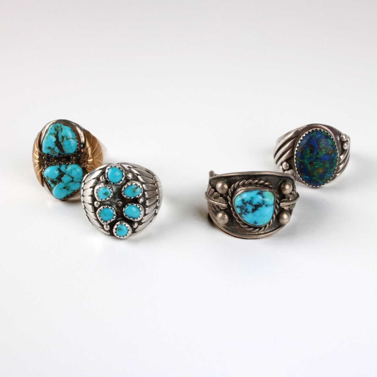 Turquoise and Silver Rings