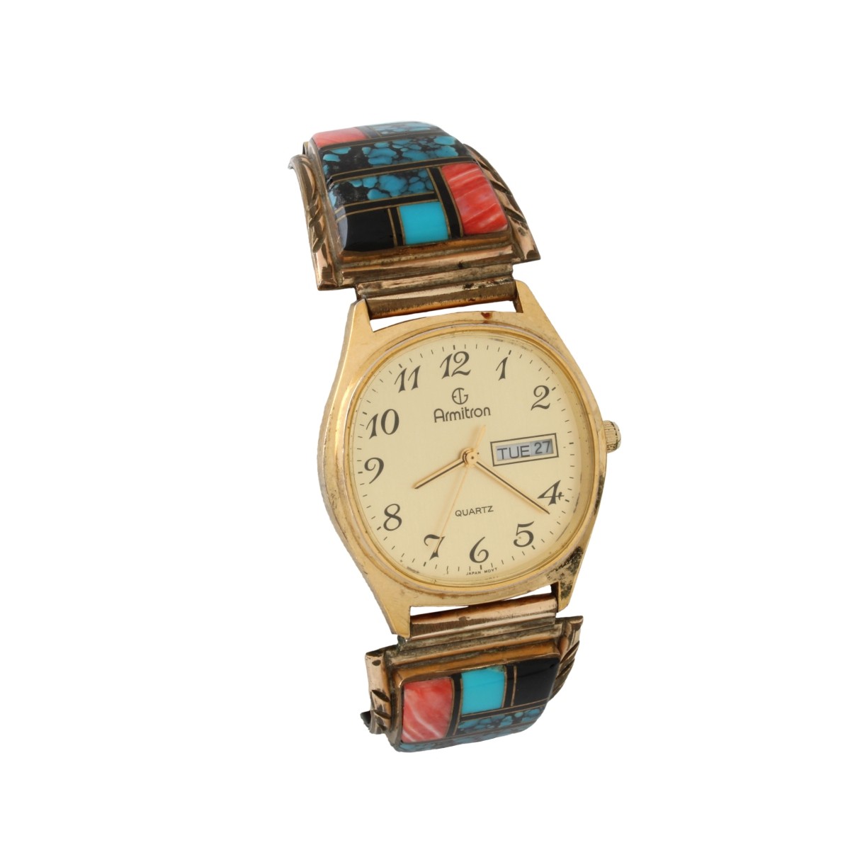 Zuni Hardstone Watch Bracelet