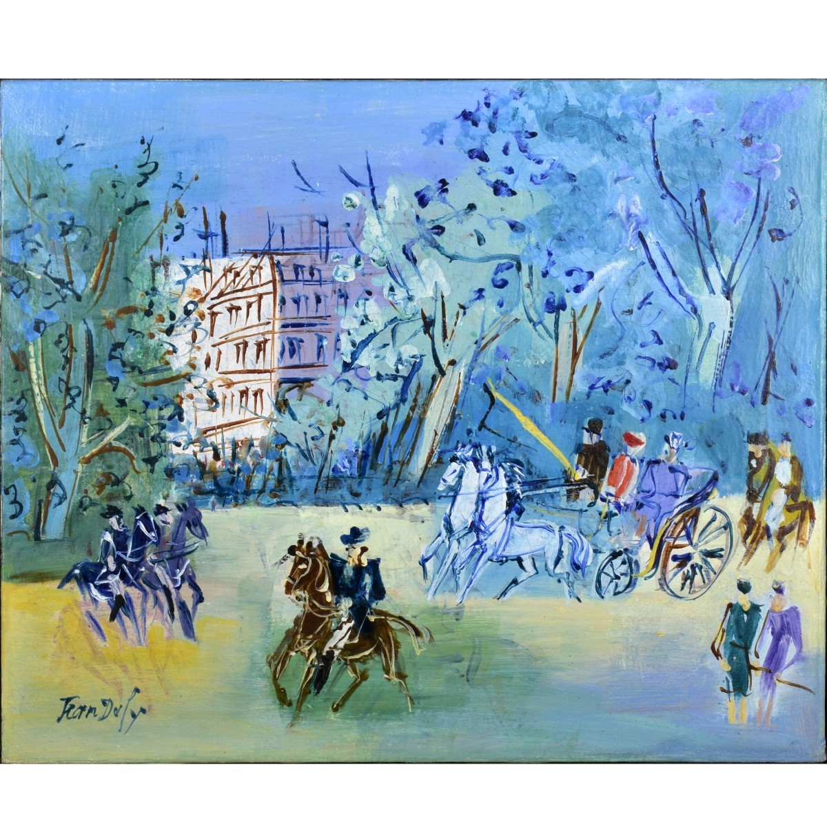 Jean Dufy, French (1888-1964) O/C
