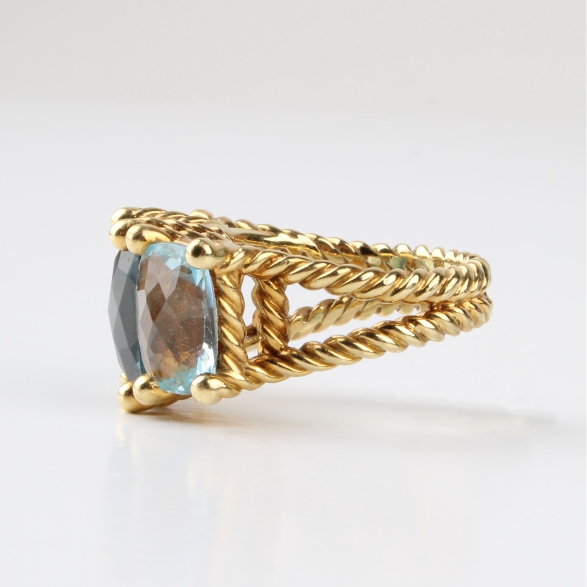 David Yurman Topaz and 18K Ring