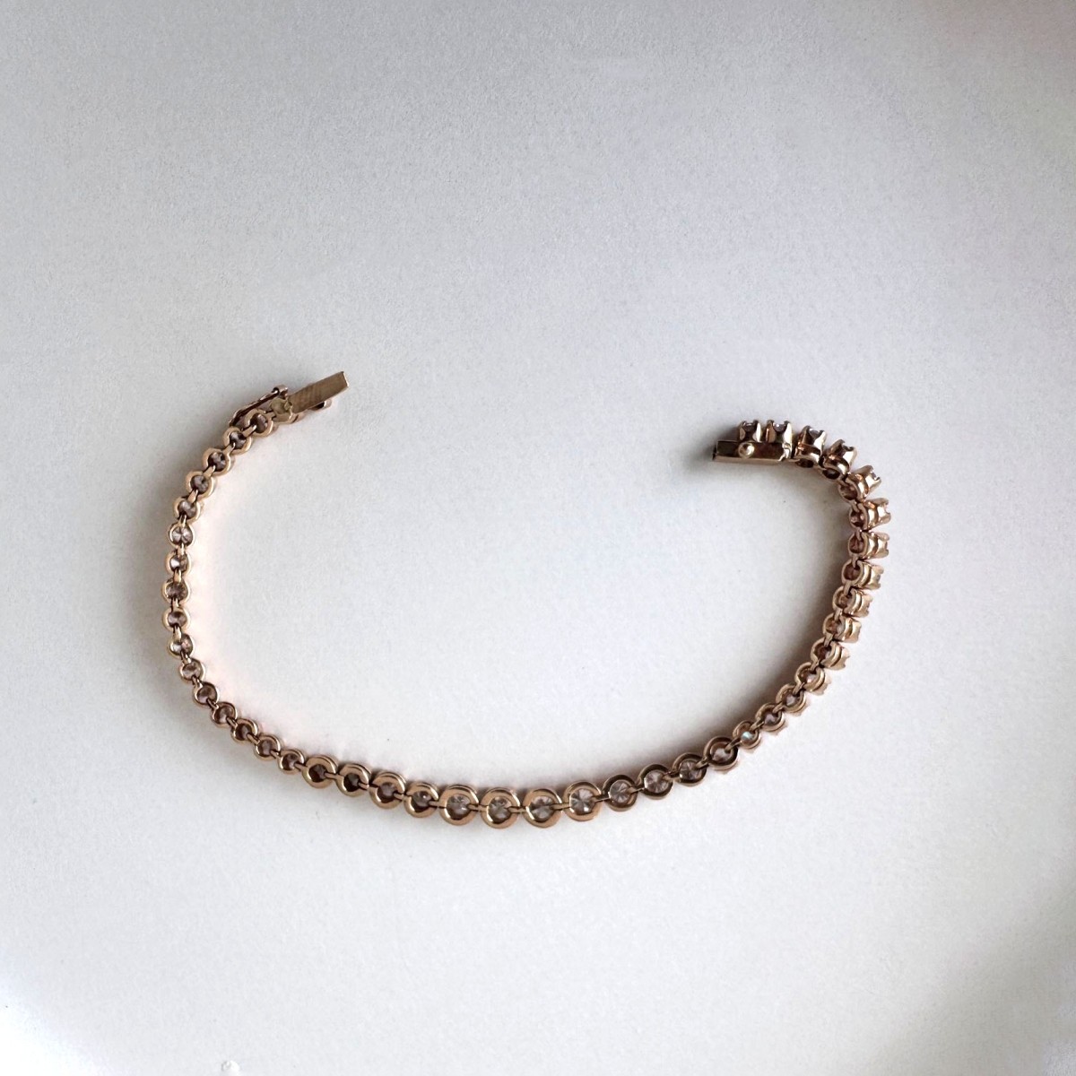 Diamond and 14K Tennis Bracelet