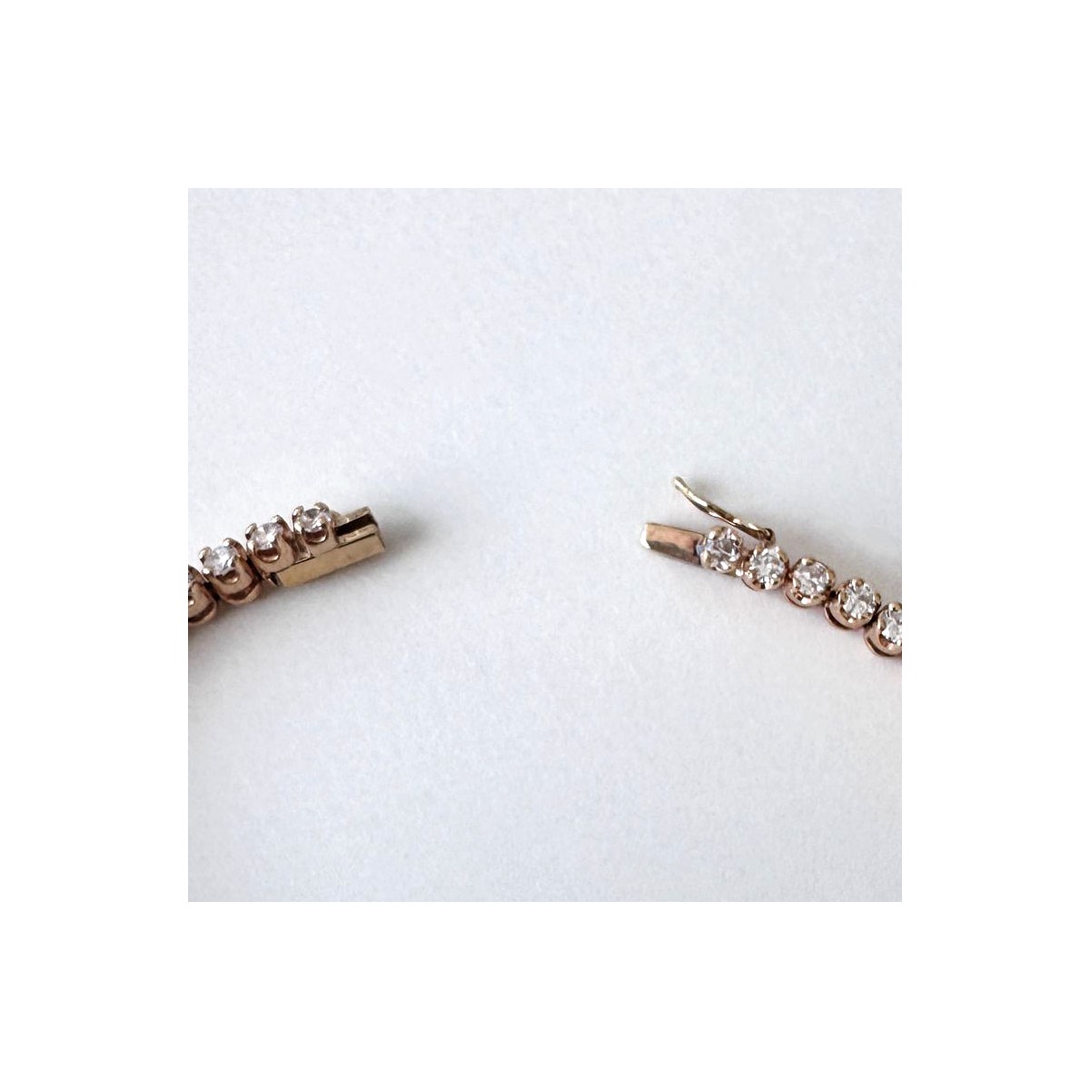 Diamond and 14K Tennis Bracelet