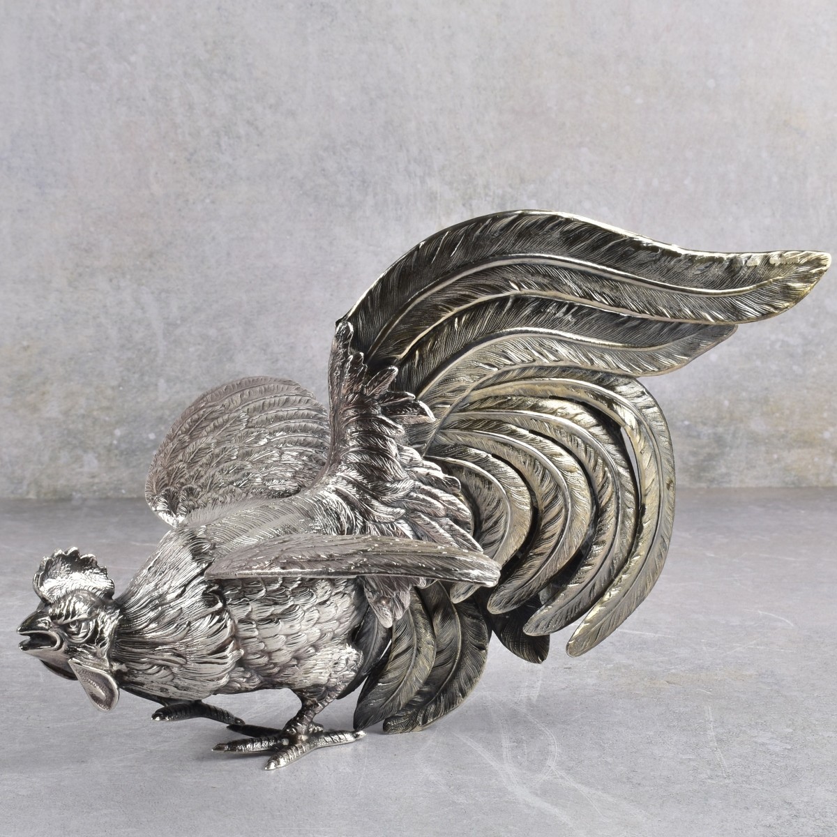Camusso Peru 925 Sterling Silver Roosters