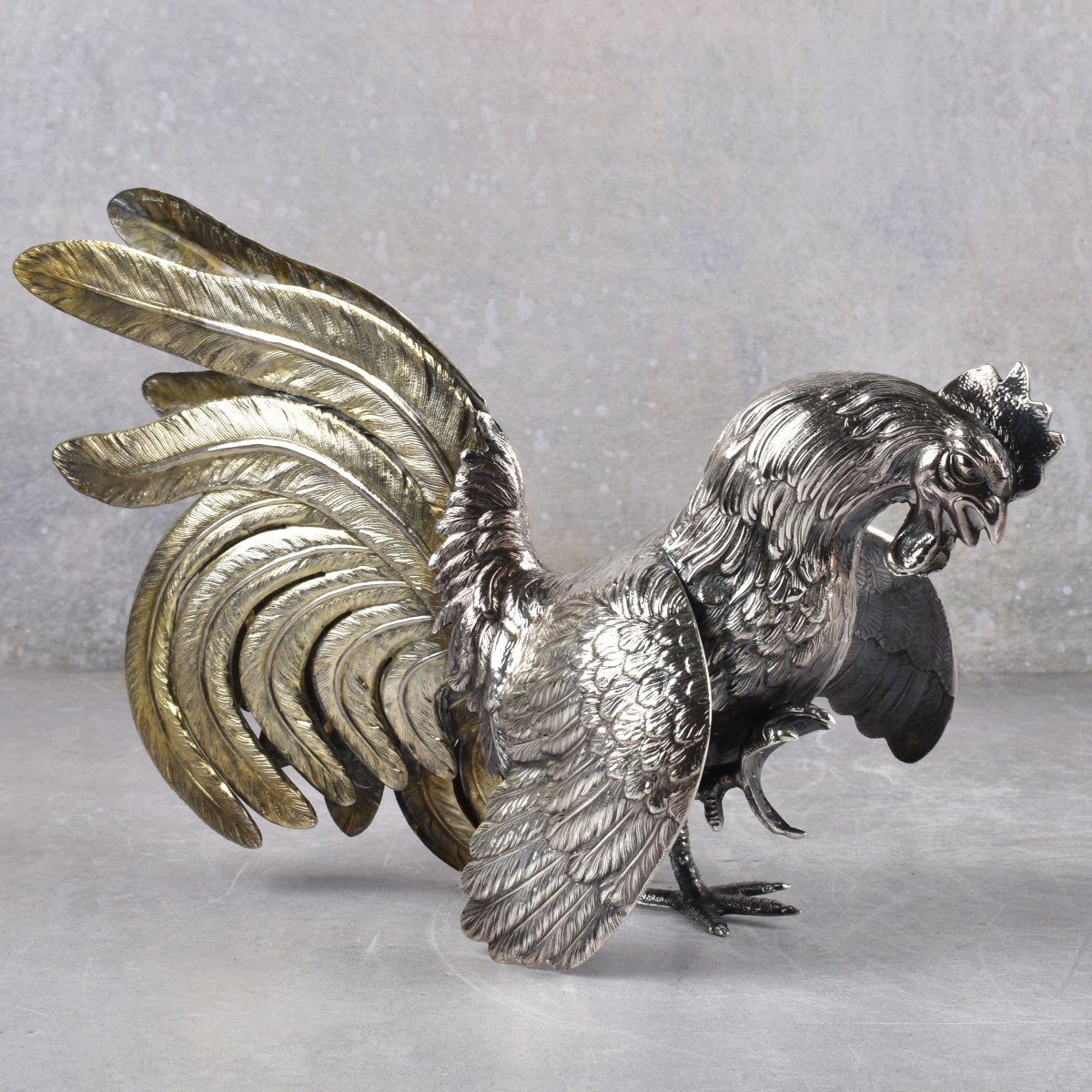 Camusso Peru 925 Sterling Silver Roosters