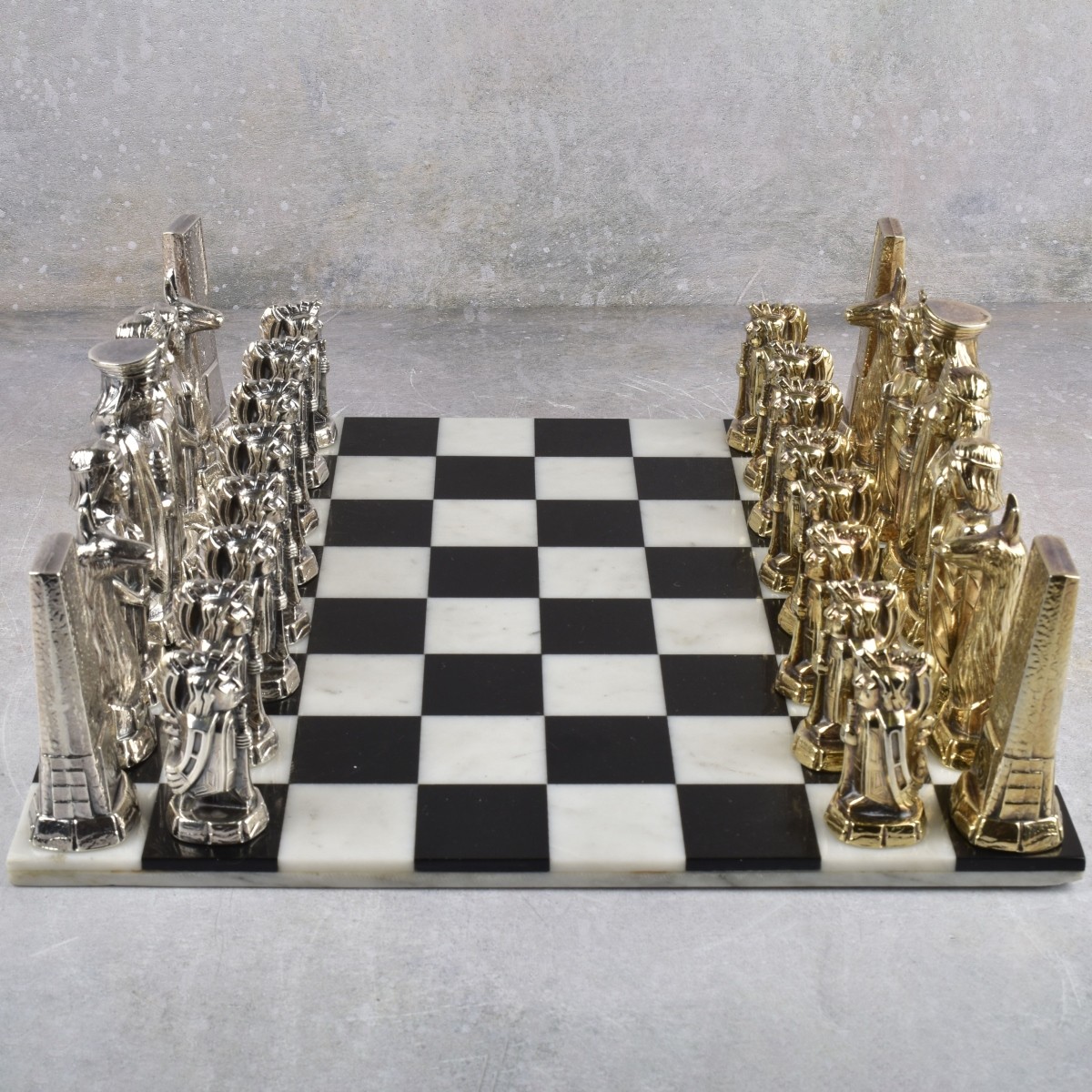 Camusso Peru 925 Sterling Chess Set