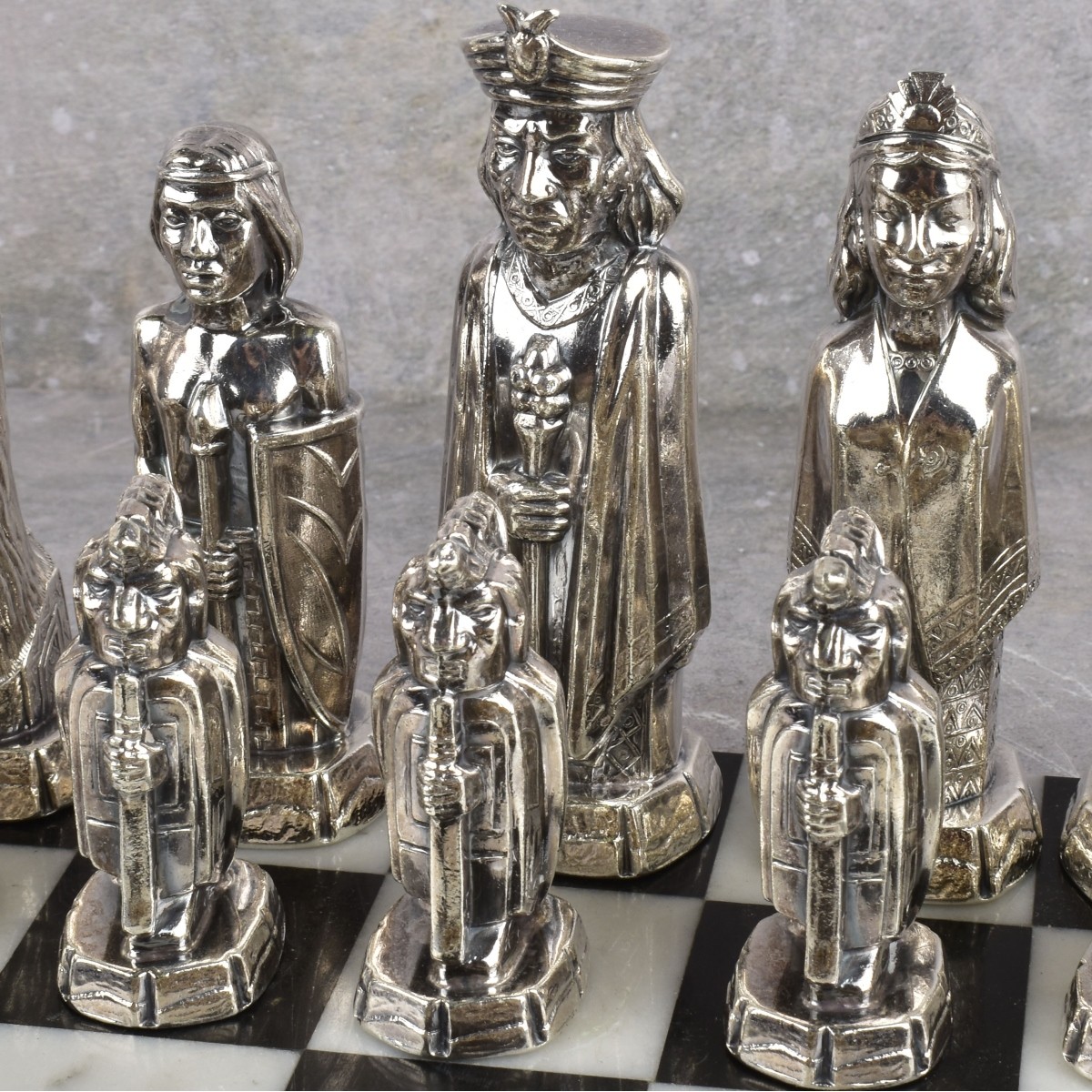 Camusso Peru 925 Sterling Chess Set