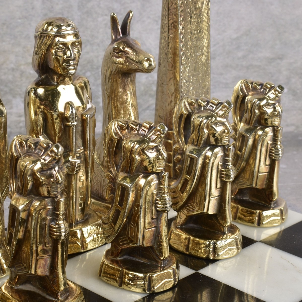 Camusso Peru 925 Sterling Chess Set