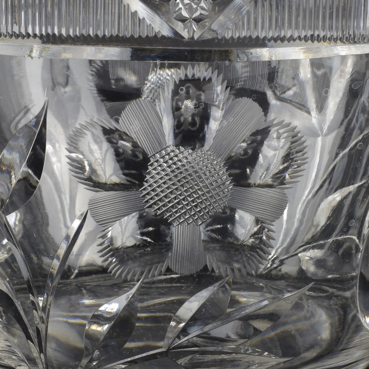 Antique Sinclaire Cut Glass Teapot