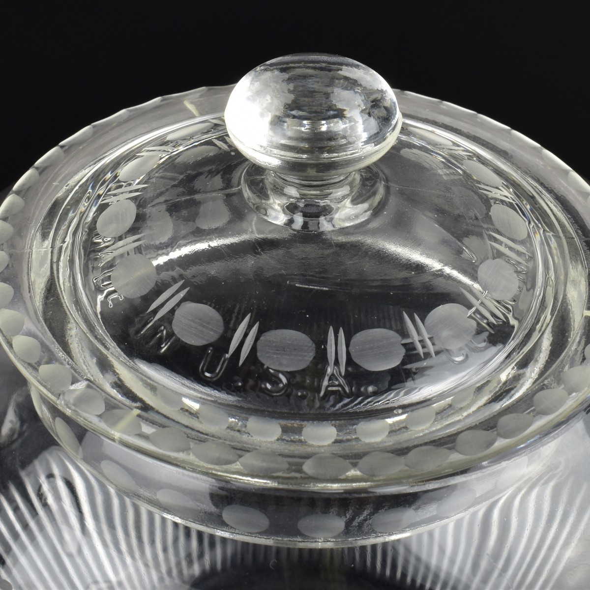 Antique Sinclaire Cut Glass Teapot