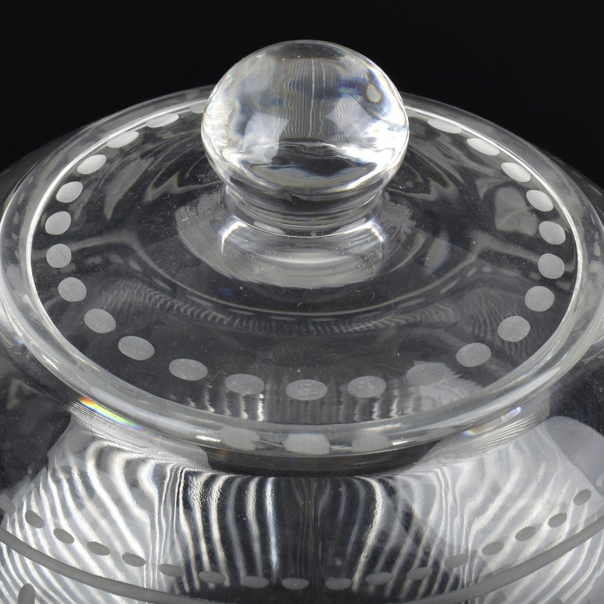 Antique Sinclaire Cut Glass Teapot