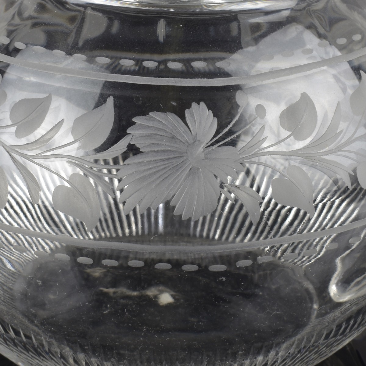 Antique Sinclaire Cut Glass Teapot