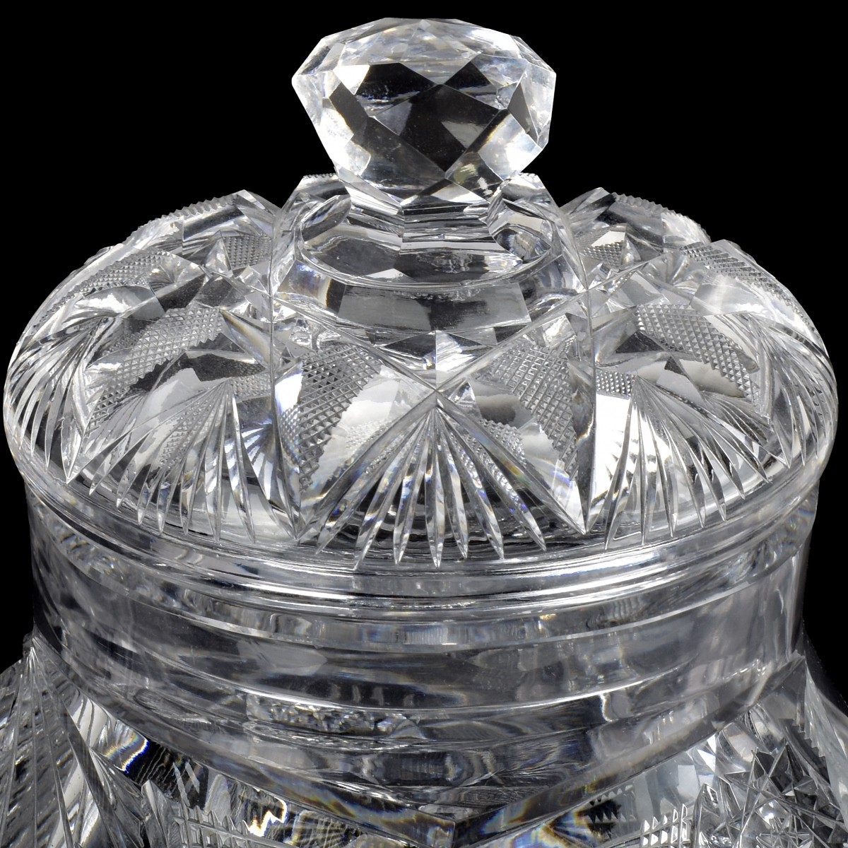 Antique Cut Glass Teapot