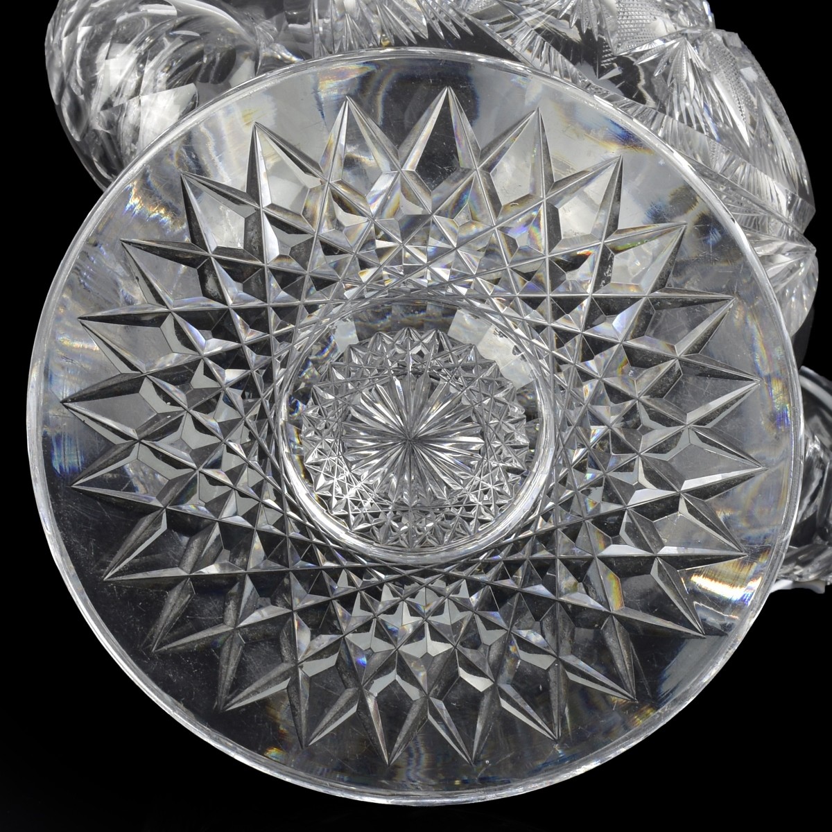 Antique Cut Glass Teapot