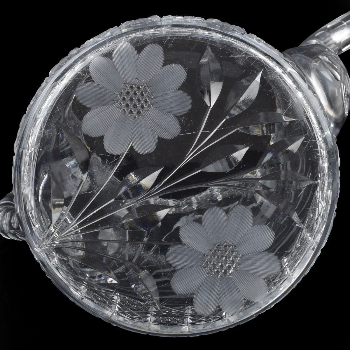 Antique Cut Glass Teapot