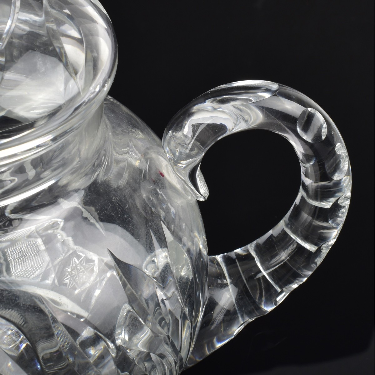 Antique Cut Glass Teapot