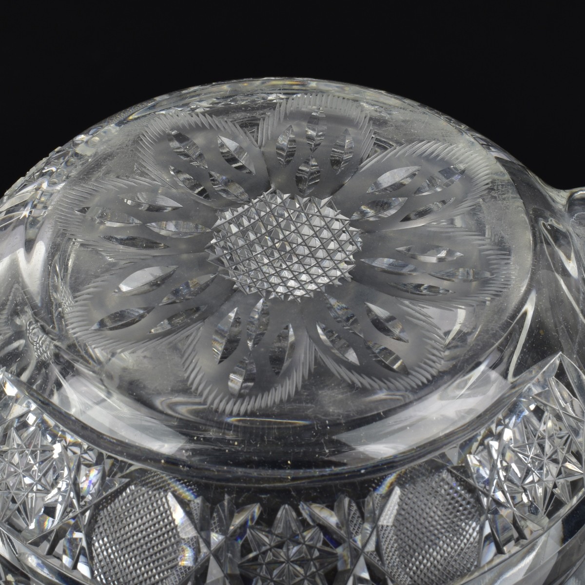Antique Cut Glass Teapot