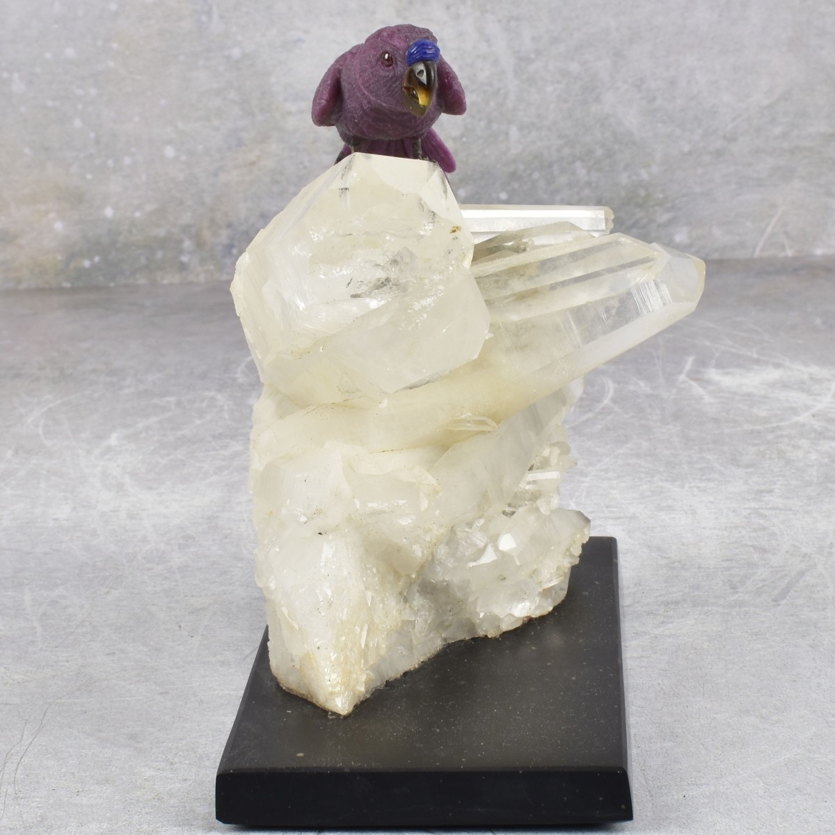 Carved Gemstone Parrot