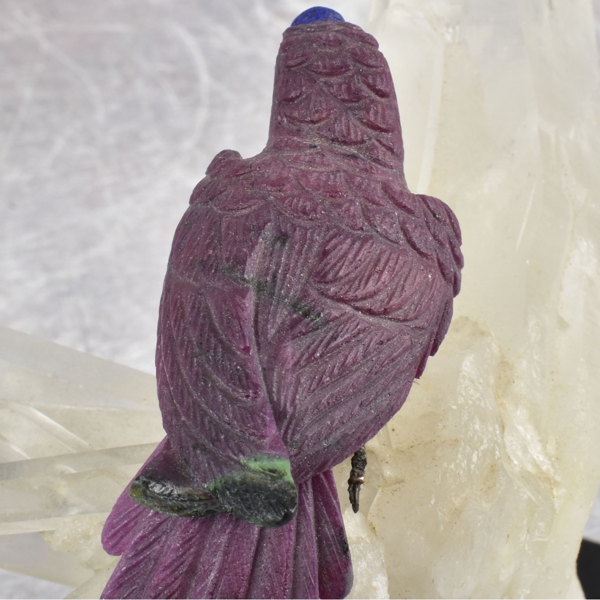 Carved Gemstone Parrot
