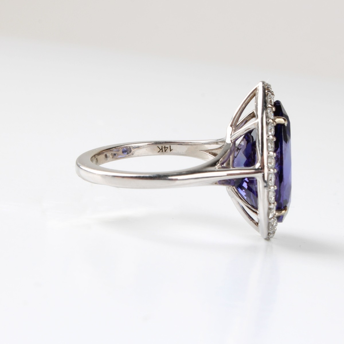 GIA Tanzanite, Diamond and 14K Ring
