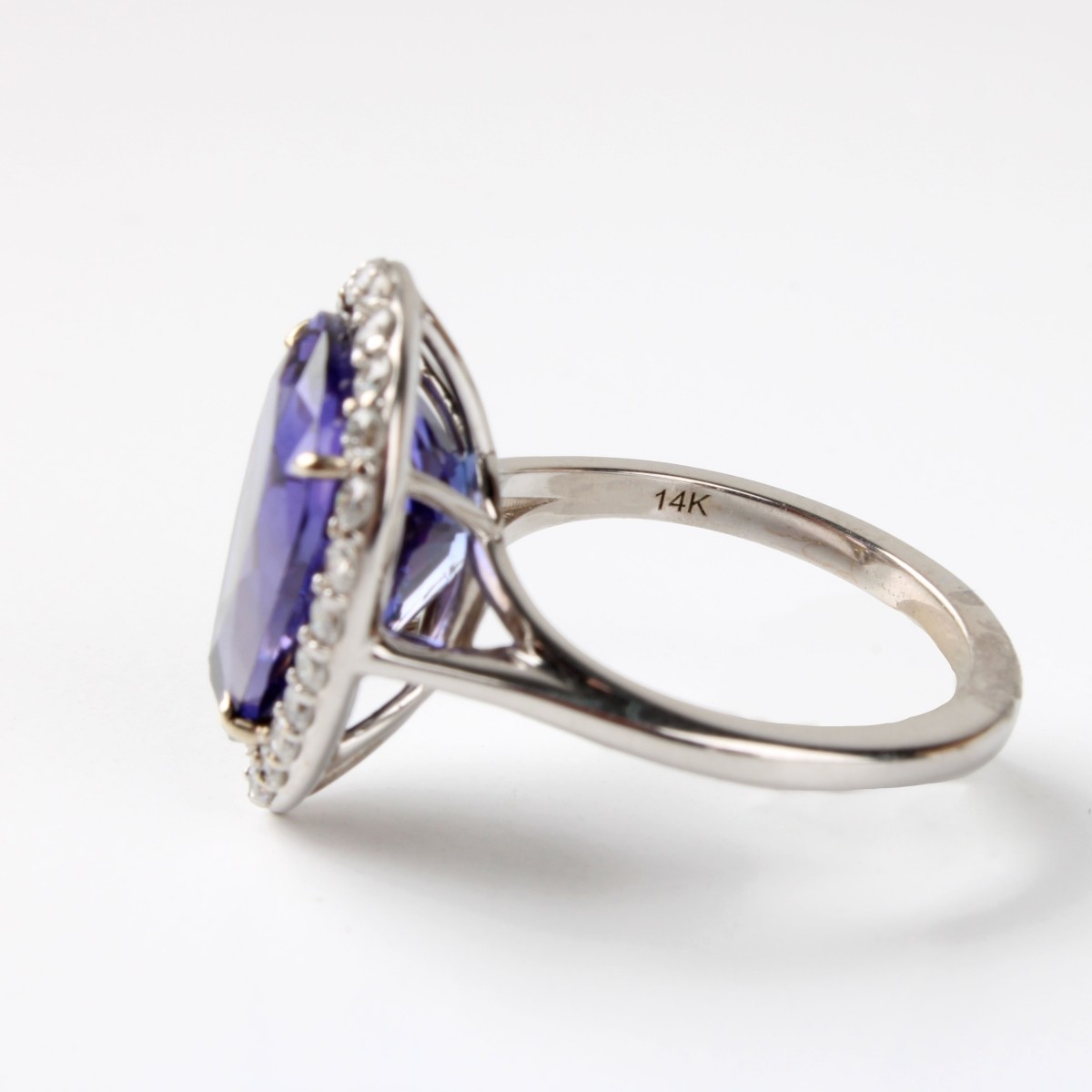 GIA Tanzanite, Diamond and 14K Ring