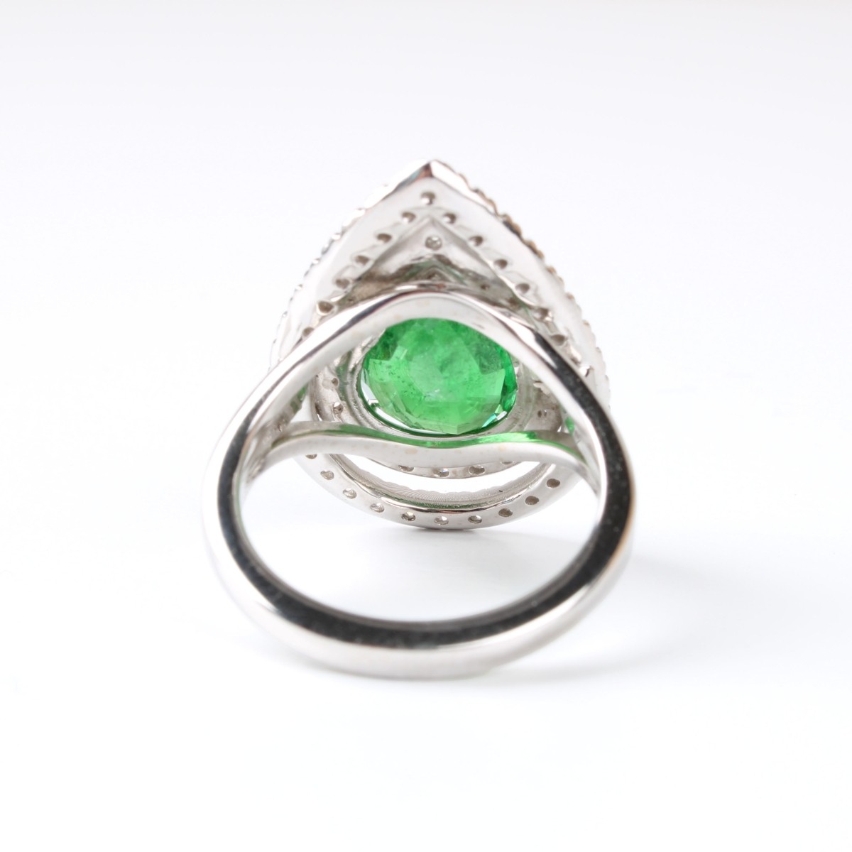 GIA Tsavorite, Diamond and 14K Ring