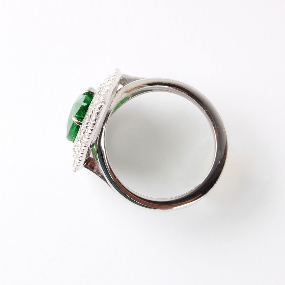 GIA Tsavorite, Diamond and 14K Ring