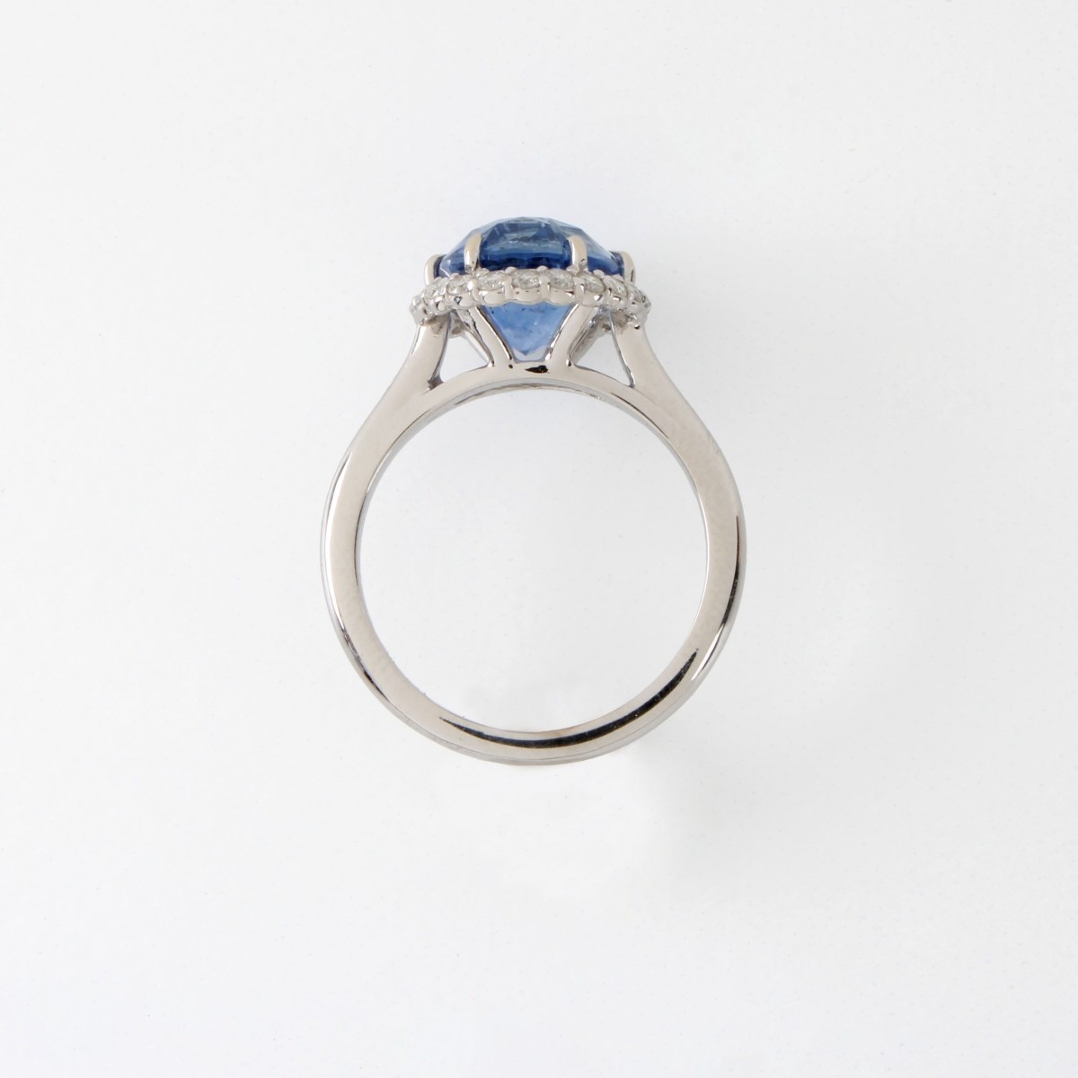 GIA Sapphire, Diamond and 14K Ring