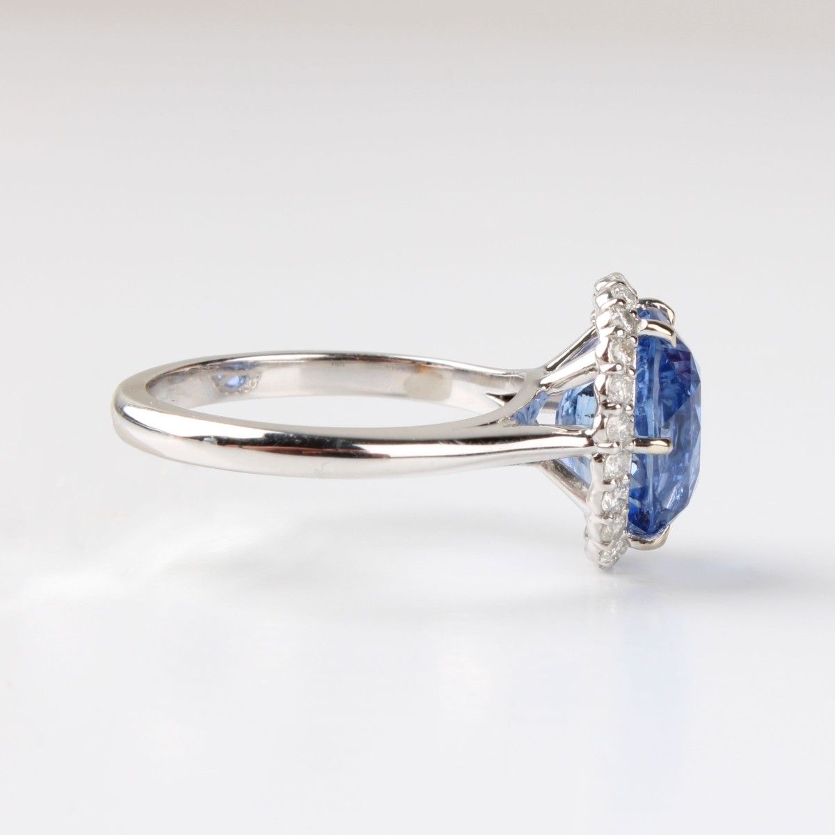 GIA Sapphire, Diamond and 14K Ring