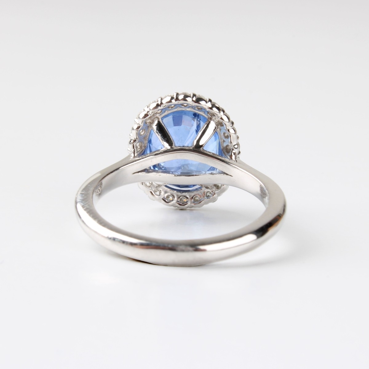 GIA Sapphire, Diamond and 14K Ring