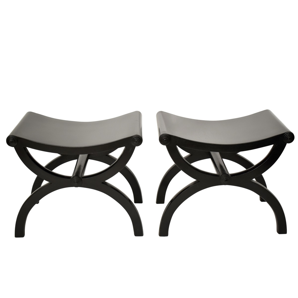 Hollywood Regency Style Ottoman-Benches