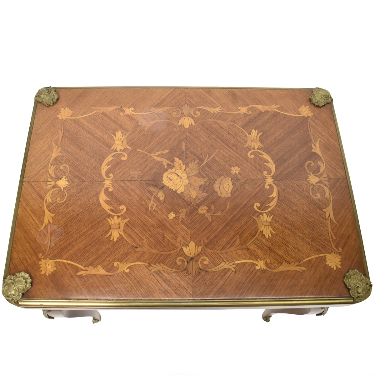 French Style Marquetry Game Table