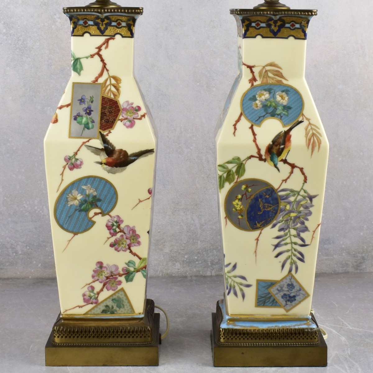 Possible Royal Worcester Porcelain Lamps