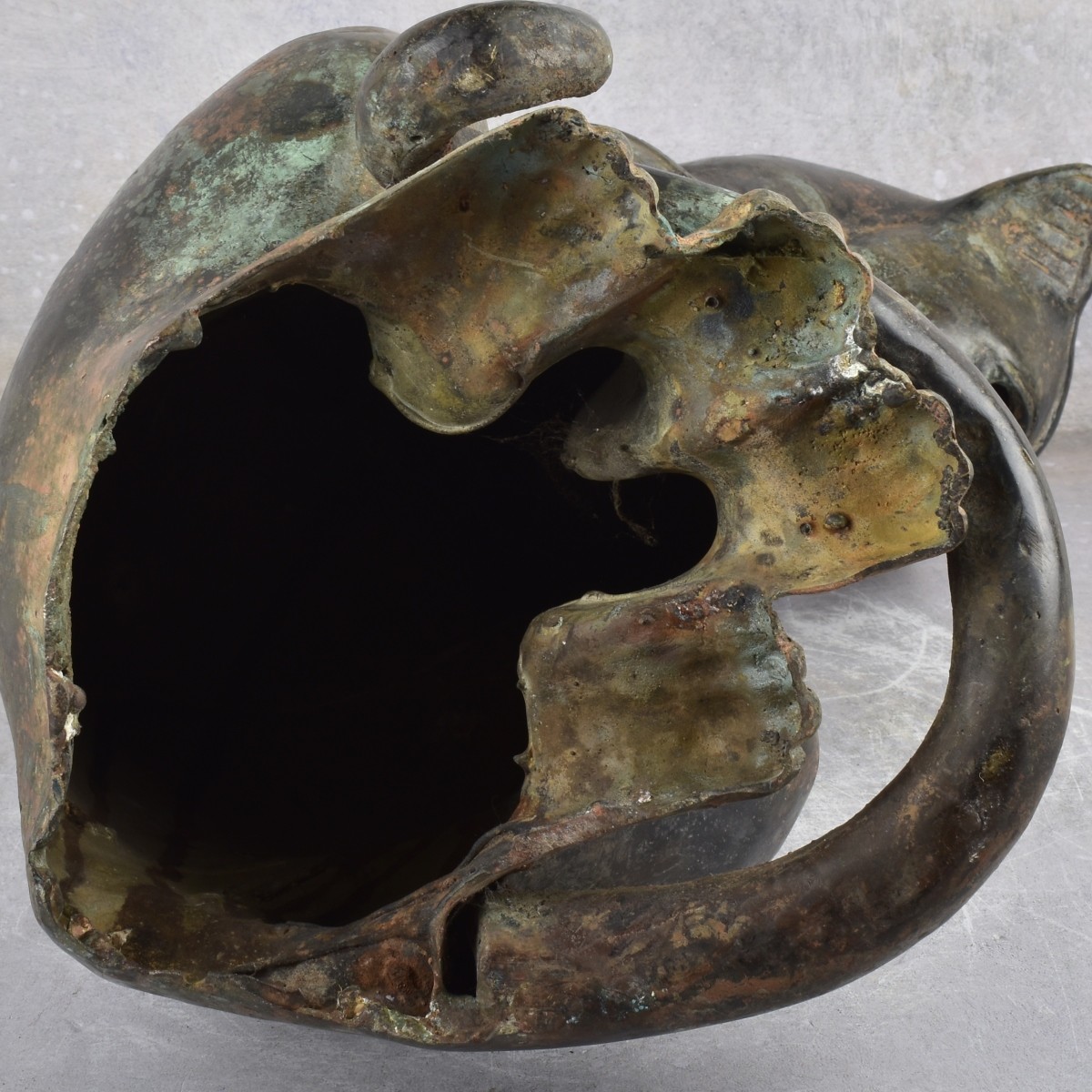 Cast Metal Egyptian Cat Sculpture